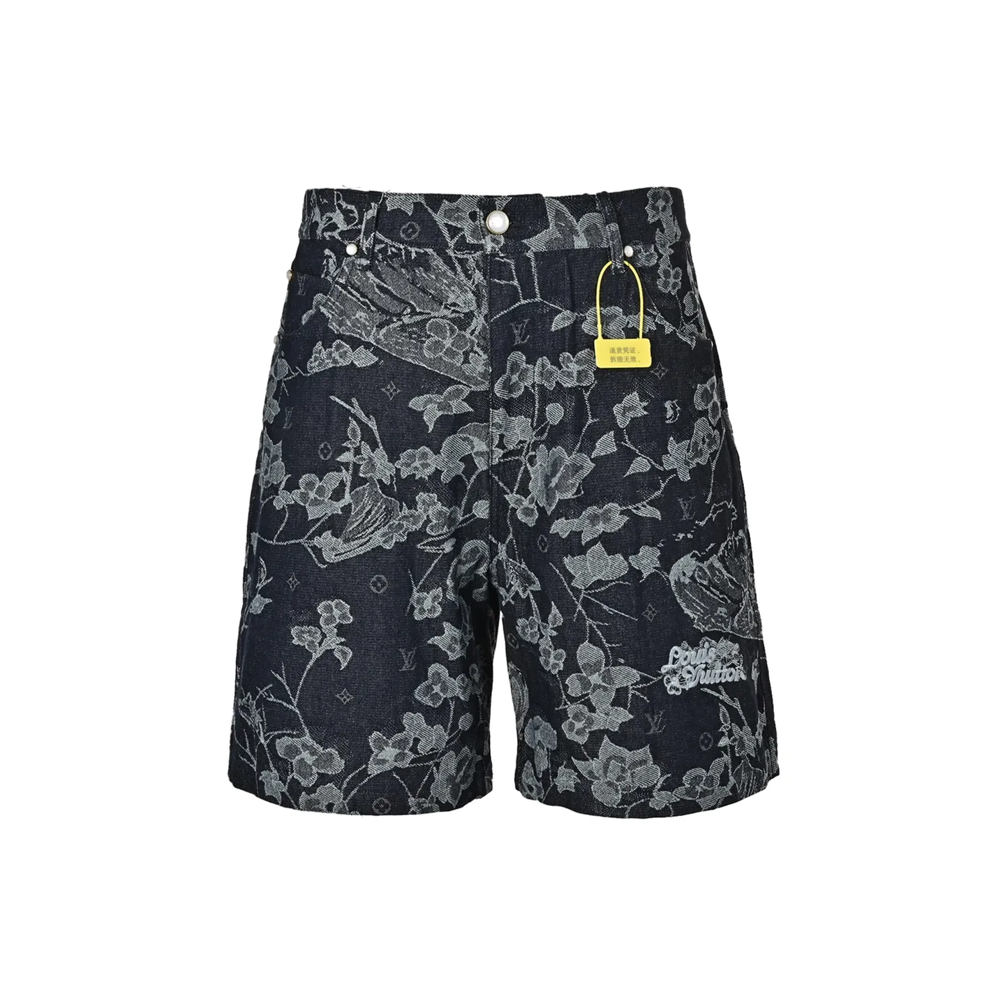 Louis Vuitton/Louis Vuitton floral denim suit shorts